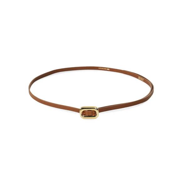 NEW DEHANCHE women´s venura belt in saddle & 24k gold